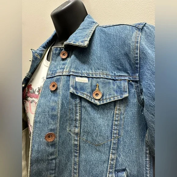 Brixton NWT Broadway Denim Jacket Size Small Slightly Cropped Women’s - Picture 2 of 4